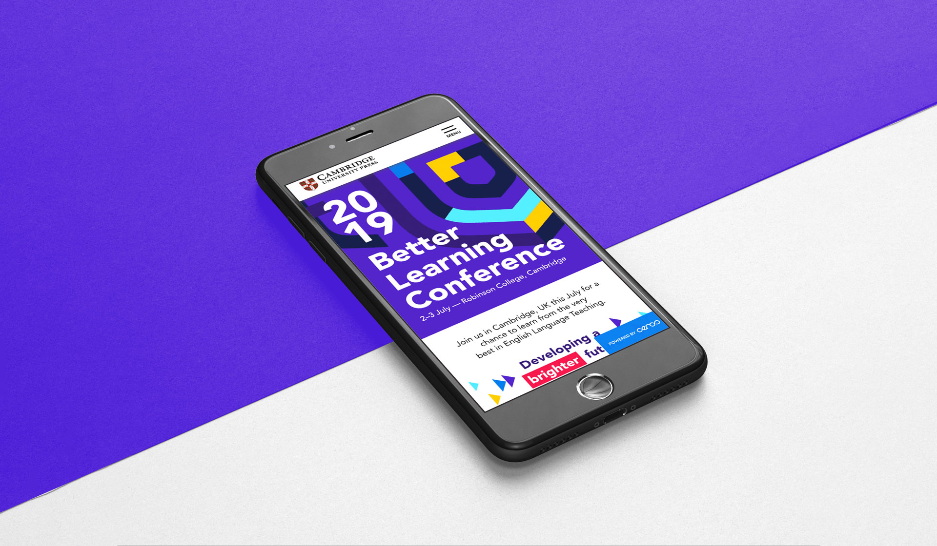 Better Learning Conference  2019 mobile website